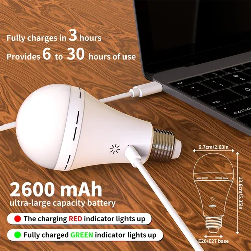 Bombilla Recargable Usb Con Control Remoto, Bombillas Con De