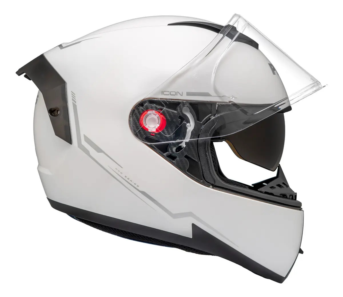 Capacete Moto Fechado Peels Icon Pró Nkd Cor Branco Brilho Tamanho Do Capacete 56
