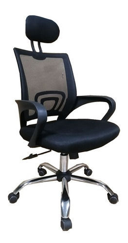 Silla Pc Sillón Ejecutivo Oficina Mesh Malla Apoya Cabeza 