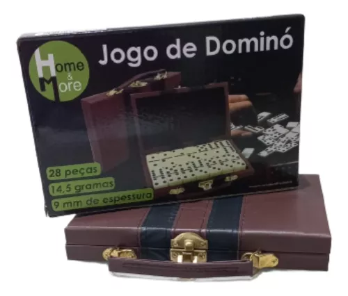 Jogo De Domino Profissional Com 28 Pecas 9 Mm