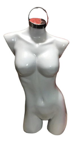 Imagen 1 de 3 de Maniqui Dama Mujer 3/4 Sexi Blanco Fibra Vidrio Usado