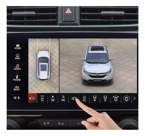 Cámaras 360° P. Autos Panorámica Envolvente Vista De Pájaro