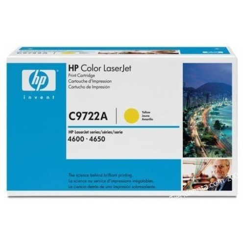 Hp C9722a, Cartucho De Tóner - Amarillo, 4600, 4610, 4650