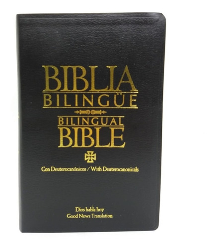 Imagen 1 de 5 de Biblia Bilingue Inglés Español Deuterocanónicos Piel Idiomas
