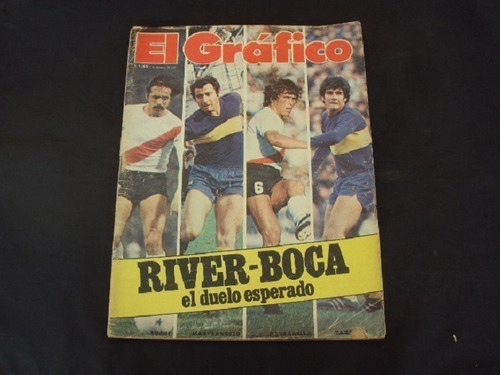 Revista El Grafico # 3080 - Tapa Boca Y River