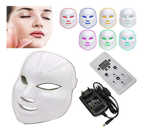 Mascara Led Facial Fototerapia Acné Rejuvenecimiento Fotones