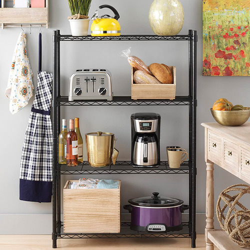 Estantería Rack Metálico Decoteam 4 Estantes Ajustable