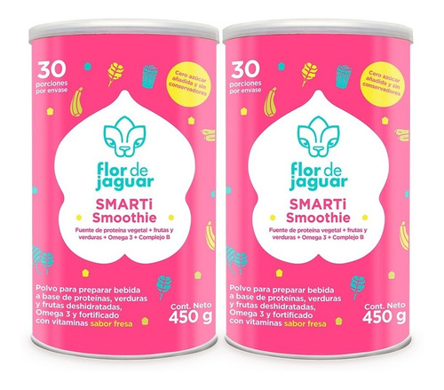 Flor De Jaguar | Smarti Smoothie | Proteína Vegetal + Frutas