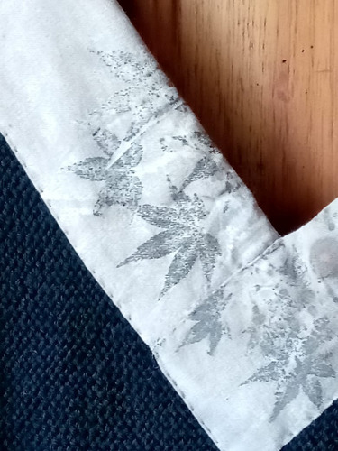 Ponchito Tejido Al Telar, Lana De Oveja, Impresión Vegetal.