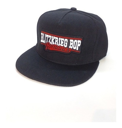 Ramones - Blitzkrieg Bop - Gorra Bordada Snapback Gabardina 