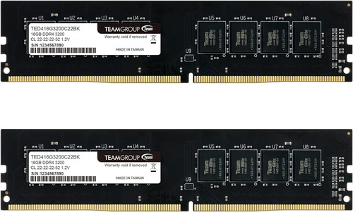 Kit Teamgroup Elite Ddr4 De 32 Gb (2 X 16 Gb) Ram Udimm De 3