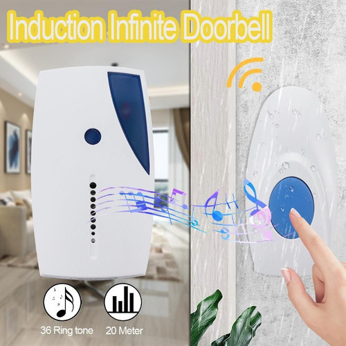 Navidad Timbre Digital Portátil Inalámbrico Con Alcance De