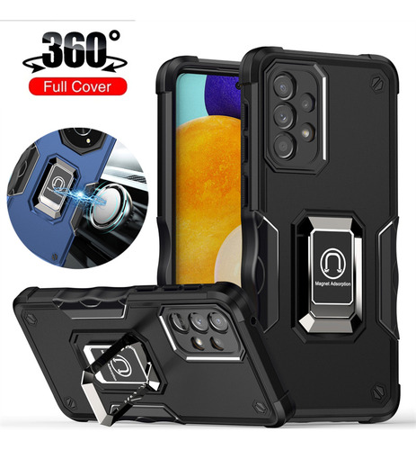 Funda Armor Para Samsung Galaxy A73 A53 A33 A23 A13 A04s 4g 5g Coque Ring Stand, A Prueba De Golpes, Soporte Magnético, Protección Trasera