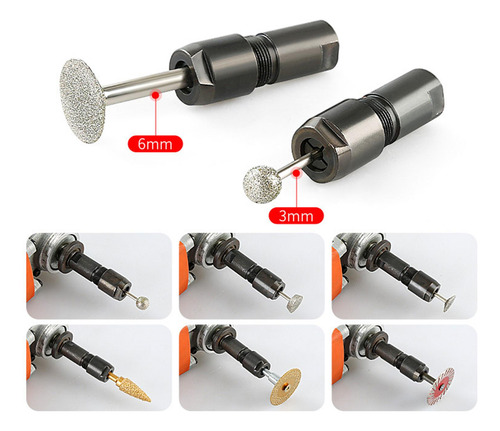 Adaptador De Amoladora A Amoladora Recta Durable Para 6 Mm