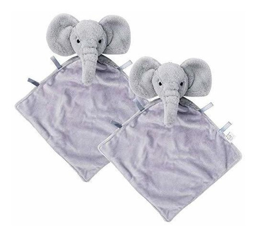 2 Elefantes Bebés Lovey. Manta De Seguridad De Elefant...