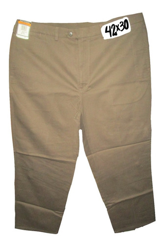 Pantalon Beige Kakhy Casual Hombre Talla 42x30 Motion Savane