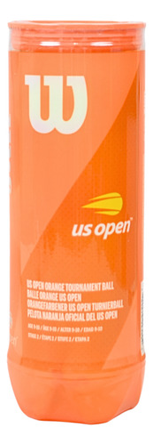 Pelota De Tenis Wilson Us Open Punto Naranja C/3 (9-10 Años)