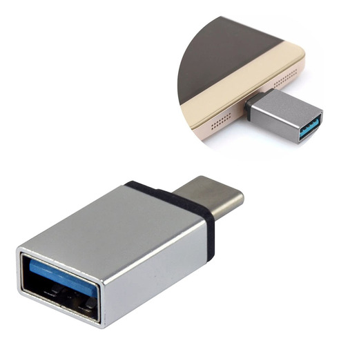 Adaptador Otg Usb Tipo C A Usb 3.0 Hembra Carga Y Datos