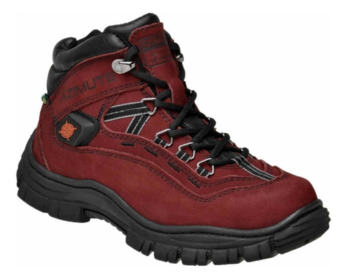 Bota En Cuero Adventure Azimute Trekking. Vino