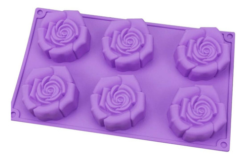 Molde De Silicona Flor Grande Antiadherente Decoración