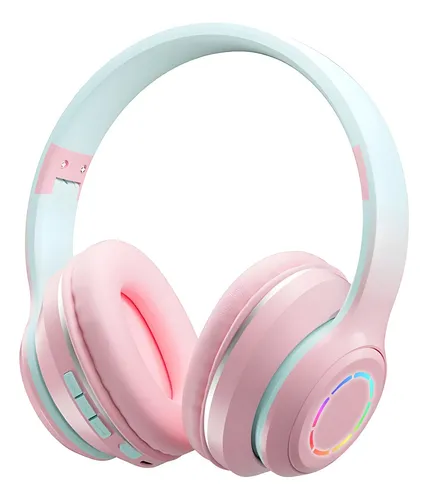 Audifonos perfect choice kids catto diadema inalámbrico bluetooth rosa