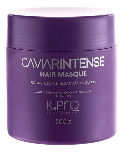 Shampoo E Cond 1000ml + Máscara Intense 500g - Caviar K-pro
