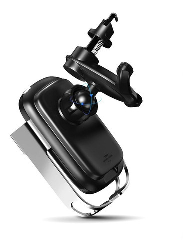 Cargador Inalámbrico Para Auto Sensor Electrico / Baseus Color Plateado