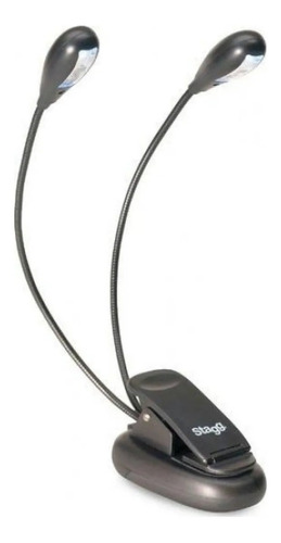 Imagen 1 de 6 de Luz Para Atril O Notebook Stagg 4 Leds A Pilas O Usb