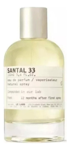 Fe Perfume Santal 33 Hombre Y Mujer De Le Labo Nicho 100ml