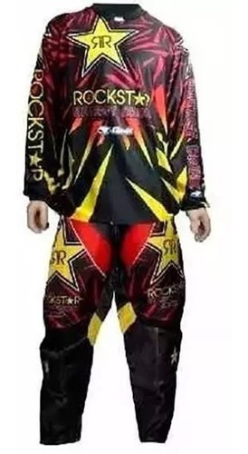 Conjunto Pantalon Y Buzo Motocross Rockstar - En Rpm