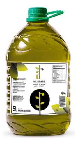 Aceite De Oliva Delicato Sabor Intenso Del Mediterraneo 5lts