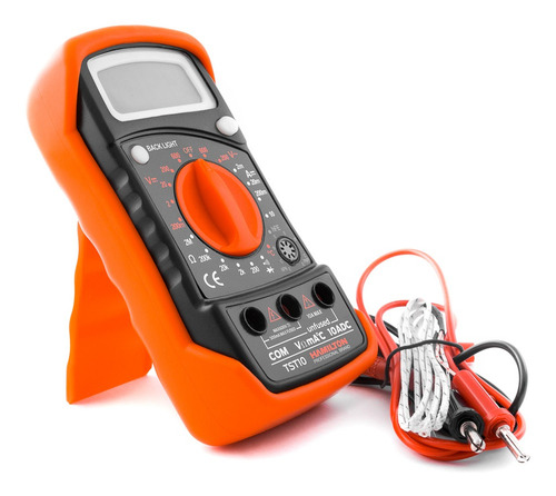 Imagen 2 de 4 de Tester Multimetro Digital Profesional Con Luz Hamilton Tst10