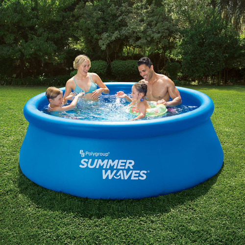 Imagen 3 de 7 de Pileta Anillo Inflable Summer Waves Armado Rapido 1135 Lts