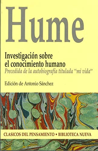 Libro Hume Investigacion Sobre El Conocimiento Humano De Dav