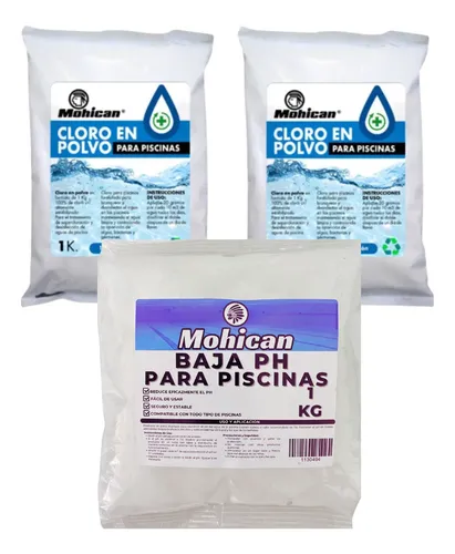Promo 2 Cloro Granulado 1 Kg+ 1 Baja Ph Piscinas 1 Kg