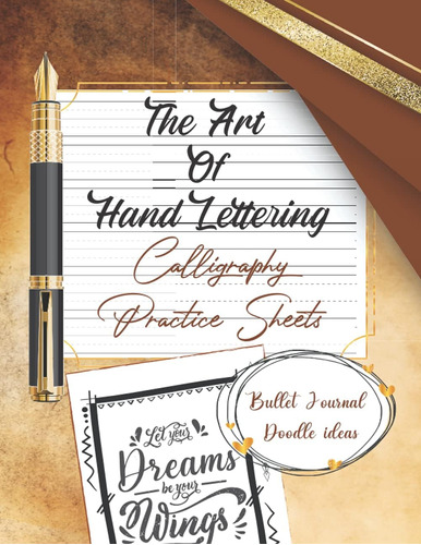 Libro: The Art Of Hand Lettering: Calligraphy Practice Sheet