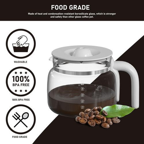 Dcgc01 De 10 Tazas De Reemplazo De Jarra De Vidrio Con Smeg