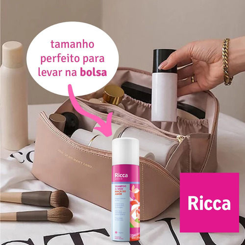 Shampoo A Seco Maçã Do Amor 50ml Doce Antioleosidade Ricca