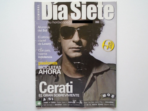 Gustavo Cerati Revista Día Siete Año 9 No.466