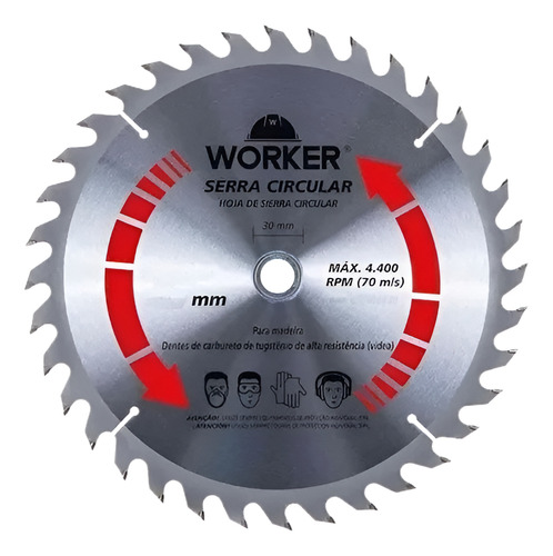 Disco Serra Circular Multimaterial 7.14 Polegadas Worker