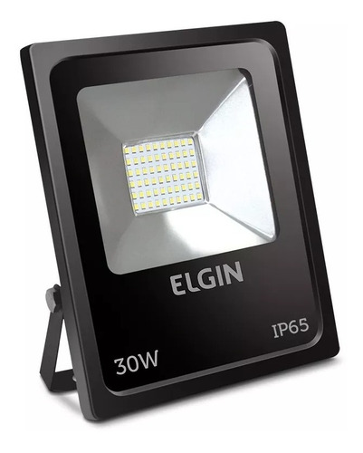 Refletor De Led 30w 6000k Preto Bi-volt Elgin 1ª Linha!!