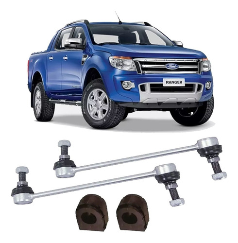 Bieleta + Bucha Estabilizad Dianteira Ford Ranger 2014 2015