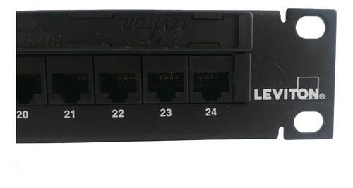 Patch Panel Mca Leviton Mod 5g596-u24 Cat 5e 24 Puertos 1u