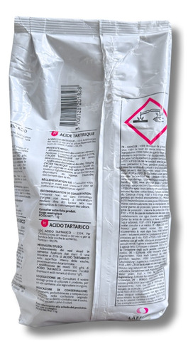 Acido Tartárico Enológico Laffort 25 Kg Para Acidificar Vino