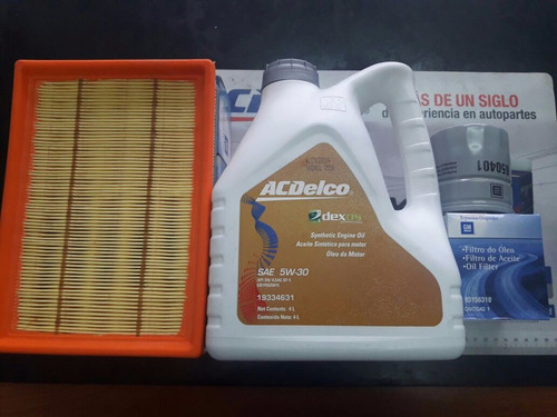 Filtros Aceite,aire + Aceite Acdelco 5w30 Chevrolet Onix Gm