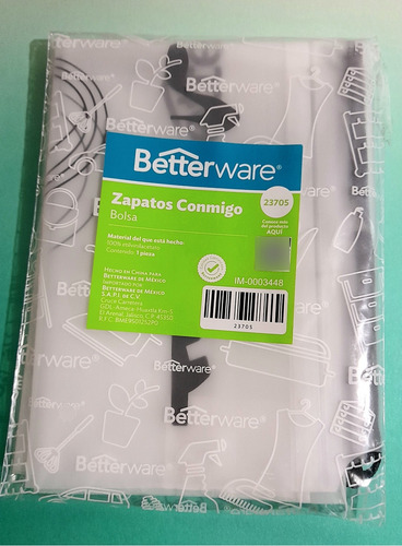 Set Bolsas De Viaje Zapatos Conmigo (2 Pzas) Betterware