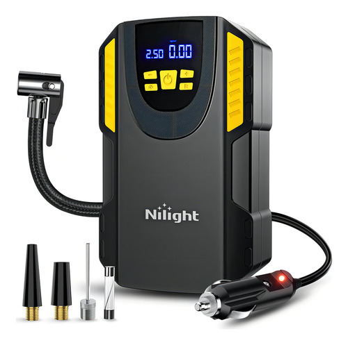 Nilight Inflador De Neumáticos Compresor De Aire Portátil 12