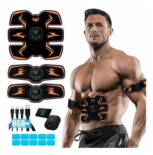 Sportlimit Muscle Toner, Usb Rechargeable Gear For Abdomen/a