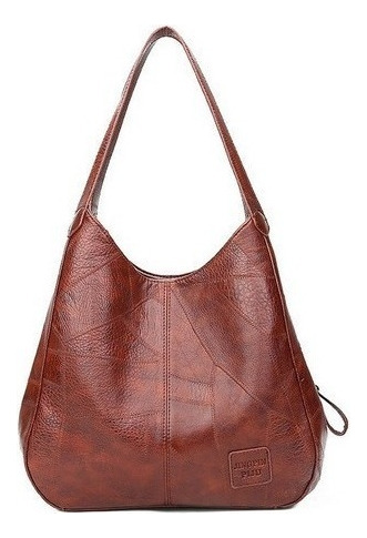 Bolso De Cuero Suave Con Varios Compartimientos P/mujeres