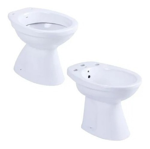 Combo Roca Capea Italiana Inodoro Corto + Bidet Redondo